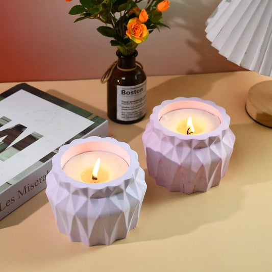 Diamond Candle Jar / Planter Mould for Beyond MIX, Resin, Concrete
