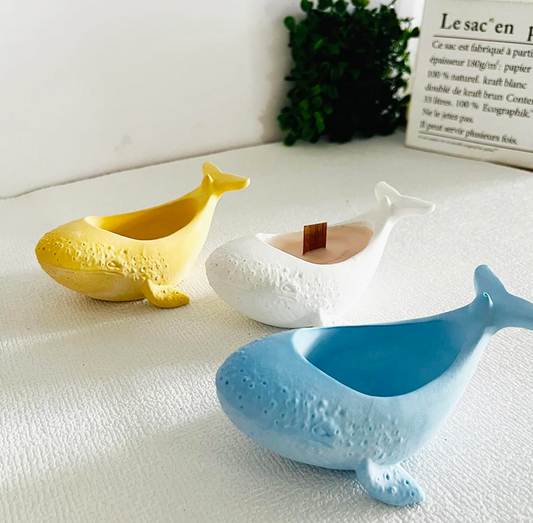 Spotted Whale Candle Jar Mould for Beyond MIX, Resin, Concrete