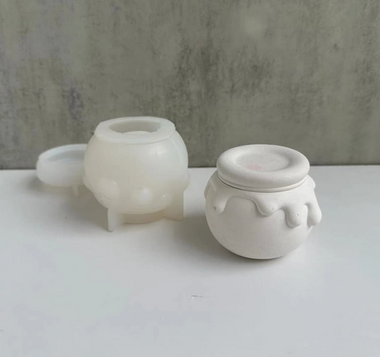Honey Candle Jar Mould for Beyond MIX, Resin, Concrete