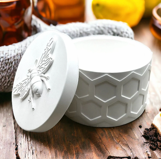 Honey Bee Candle Jar Mould for Beyond MIX, Resin, Concrete