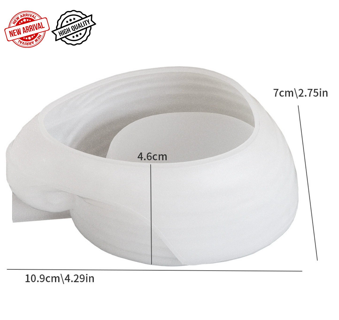 Small Snail Shell Candle Jar Mould for Beyond MIX, Resin, Concrete