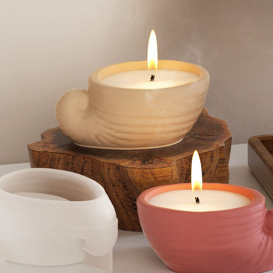 Small Snail Shell Candle Jar Mould for Beyond MIX, Resin, Concrete