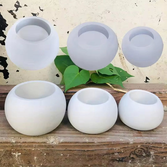 Round Candle Jar (Set of 3) Moulds for Beyond MIX, Resin, Concrete