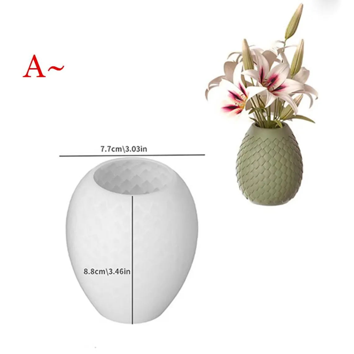 Tropical Vase Mould for Beyond MIX, Resin, Concrete