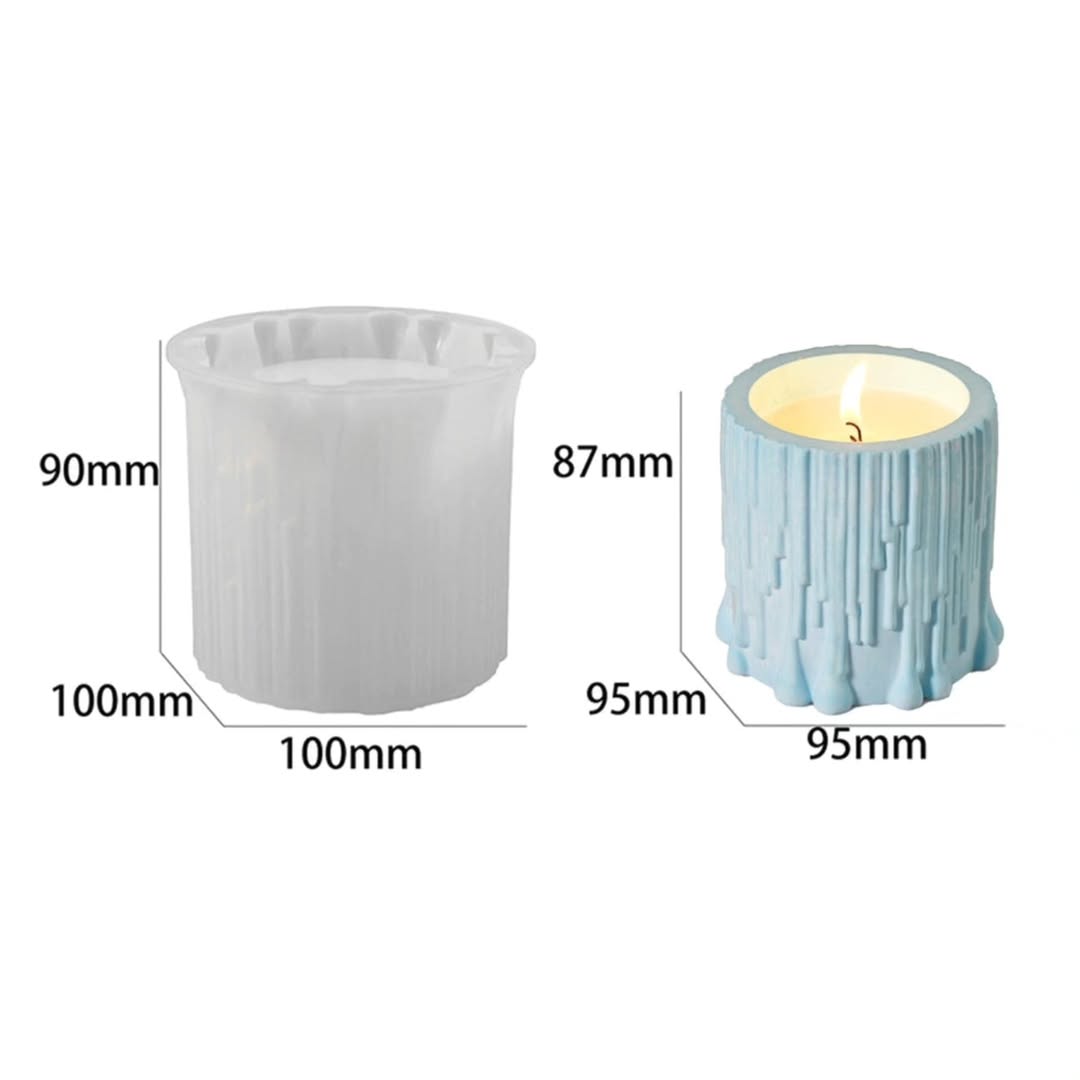 Tree Stump Planter/Candle Jar Mould for Beyond MIX, Resin, Concrete