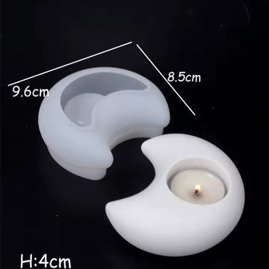 Moon Tea Light/ Candle Holder Silicone Mould for Beyond MIX & Resin