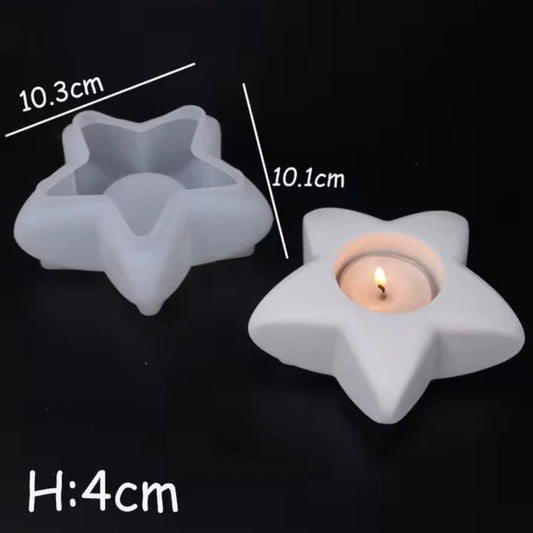 Star Tea Light/ Candle Holder Silicone Mould for Beyond MIX & Resin