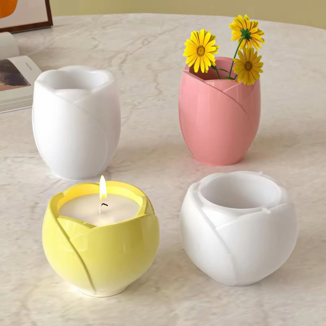 Tulip Jar (Set of 2) Silicone Mould for Beyond MIX & Resin