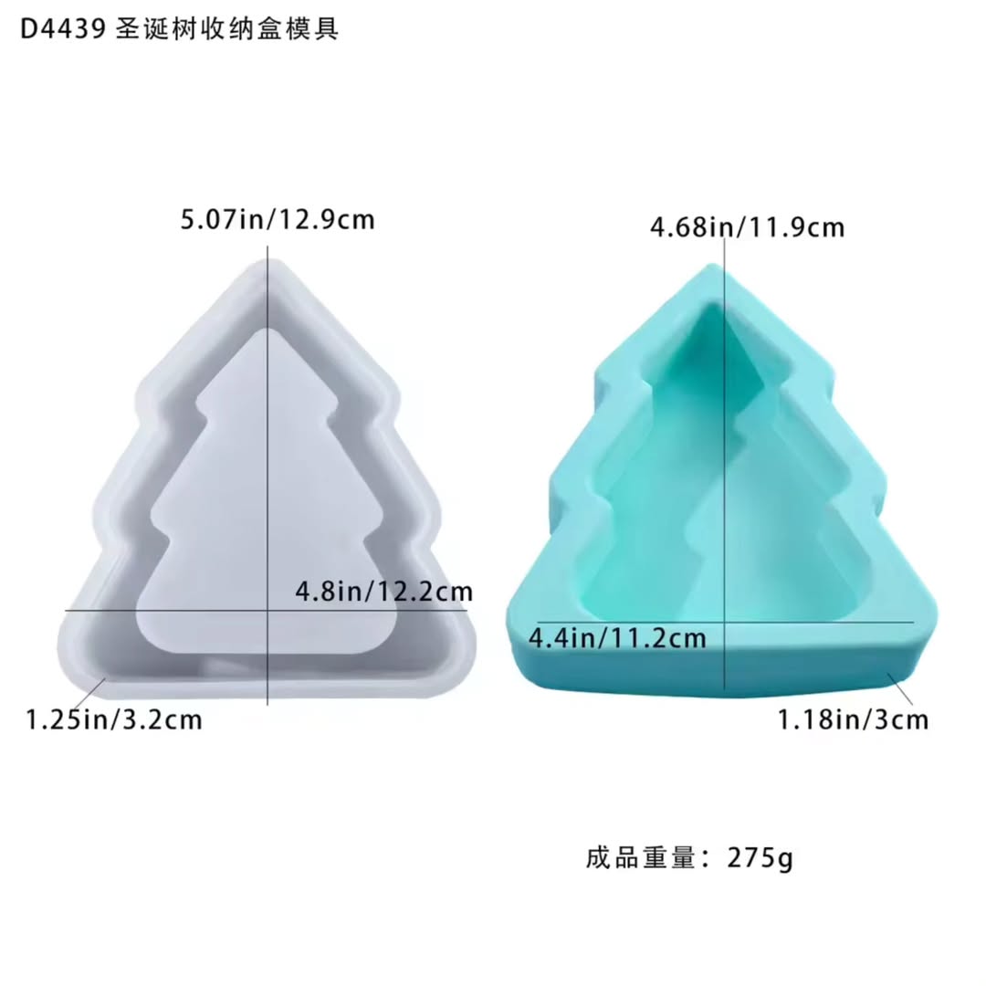 Christmas Tree Trinket Tray Silicone Mould for Beyond MIX & Resin