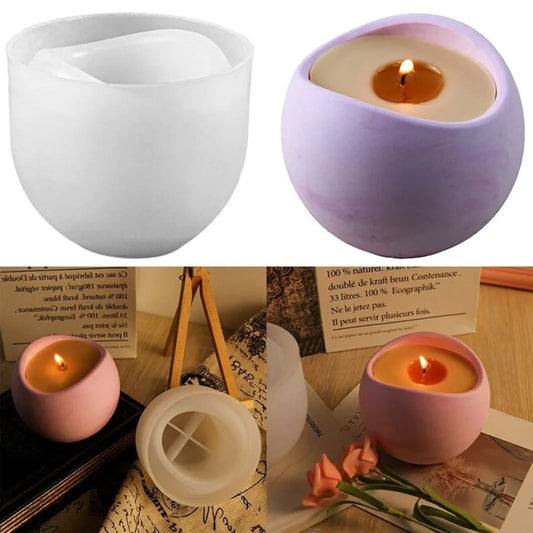 U Wave Candle Jar/Box Mould for Beyond MIX, Resin, Concrete