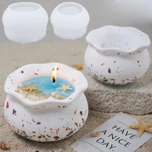 Pot Big Candle Jar Mould for Beyond MIX, Resin, Concrete