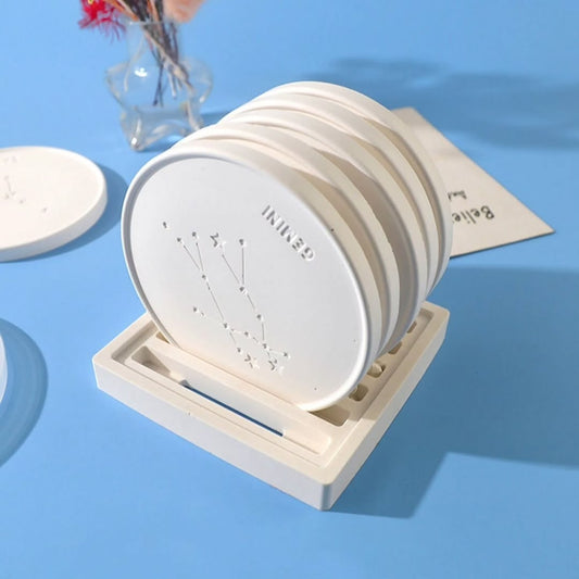 Zodiac Coaster Mould Set of 12 for Beyond MIX, Resin, Concrete