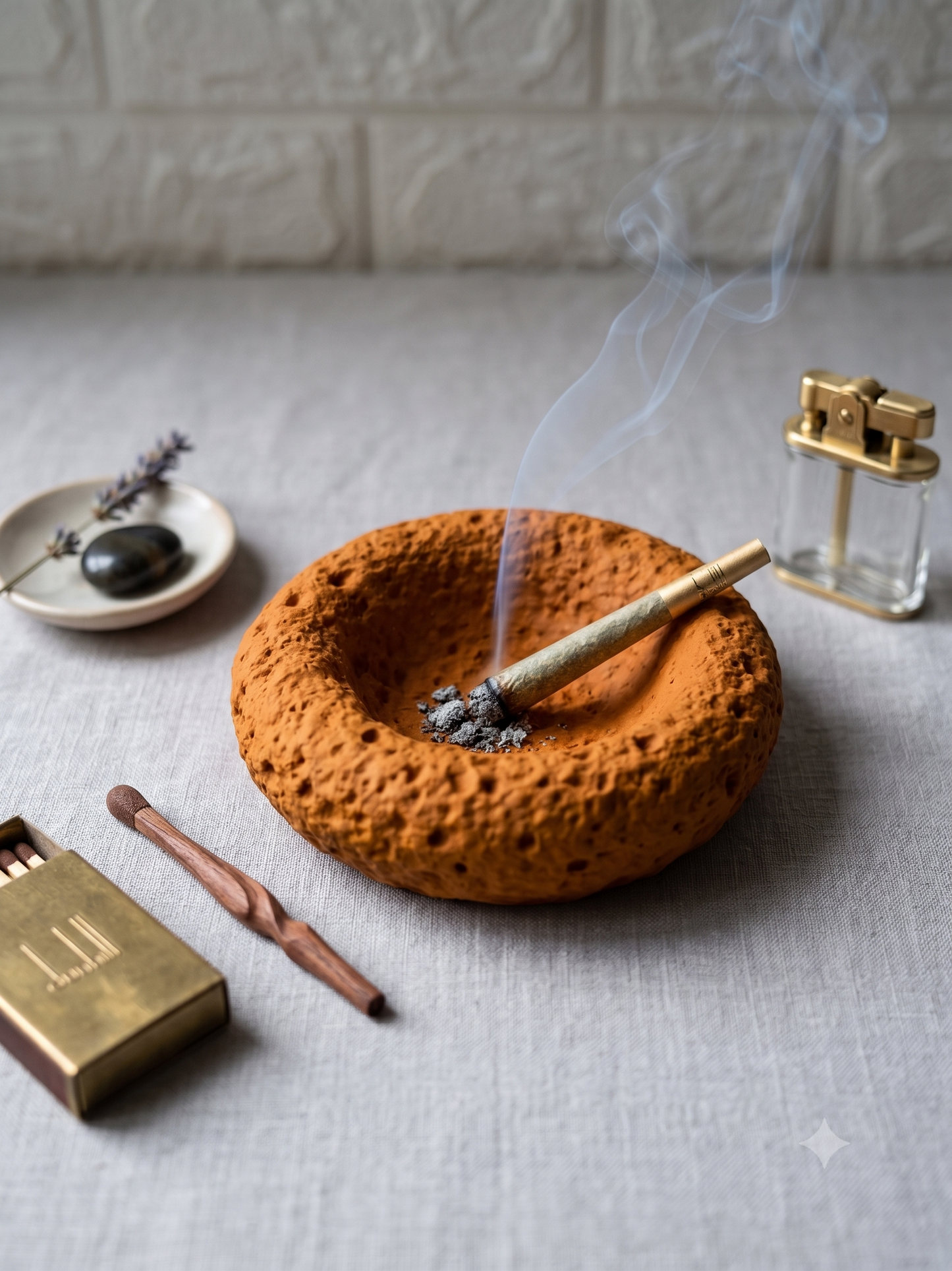Lava Stone Textured Tealight/Ashtray Mould for Beyond MIX, Resin, Concrete