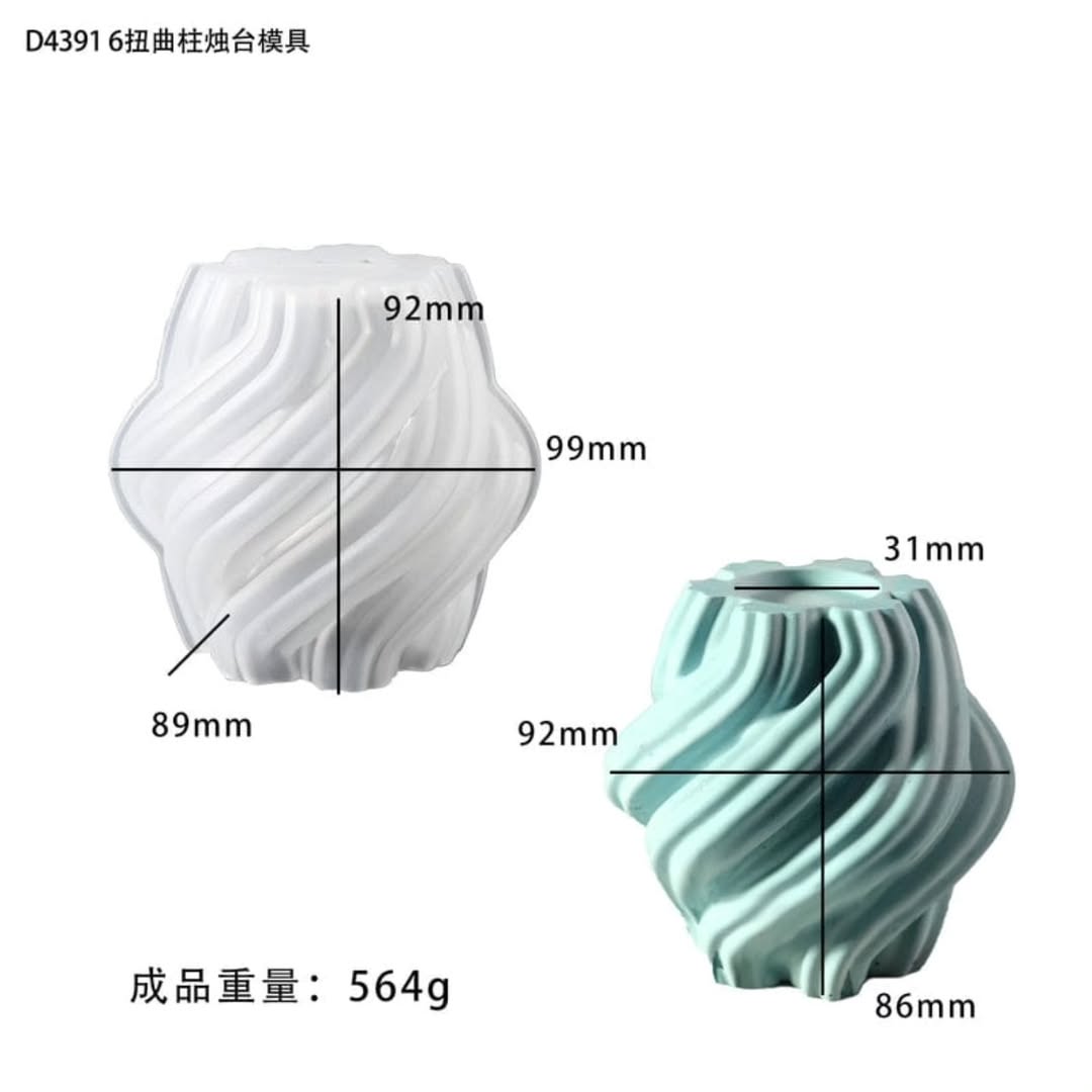 Spiral Tea Light/ Candle Holder Silicone Mould for Beyond MIX & Resin