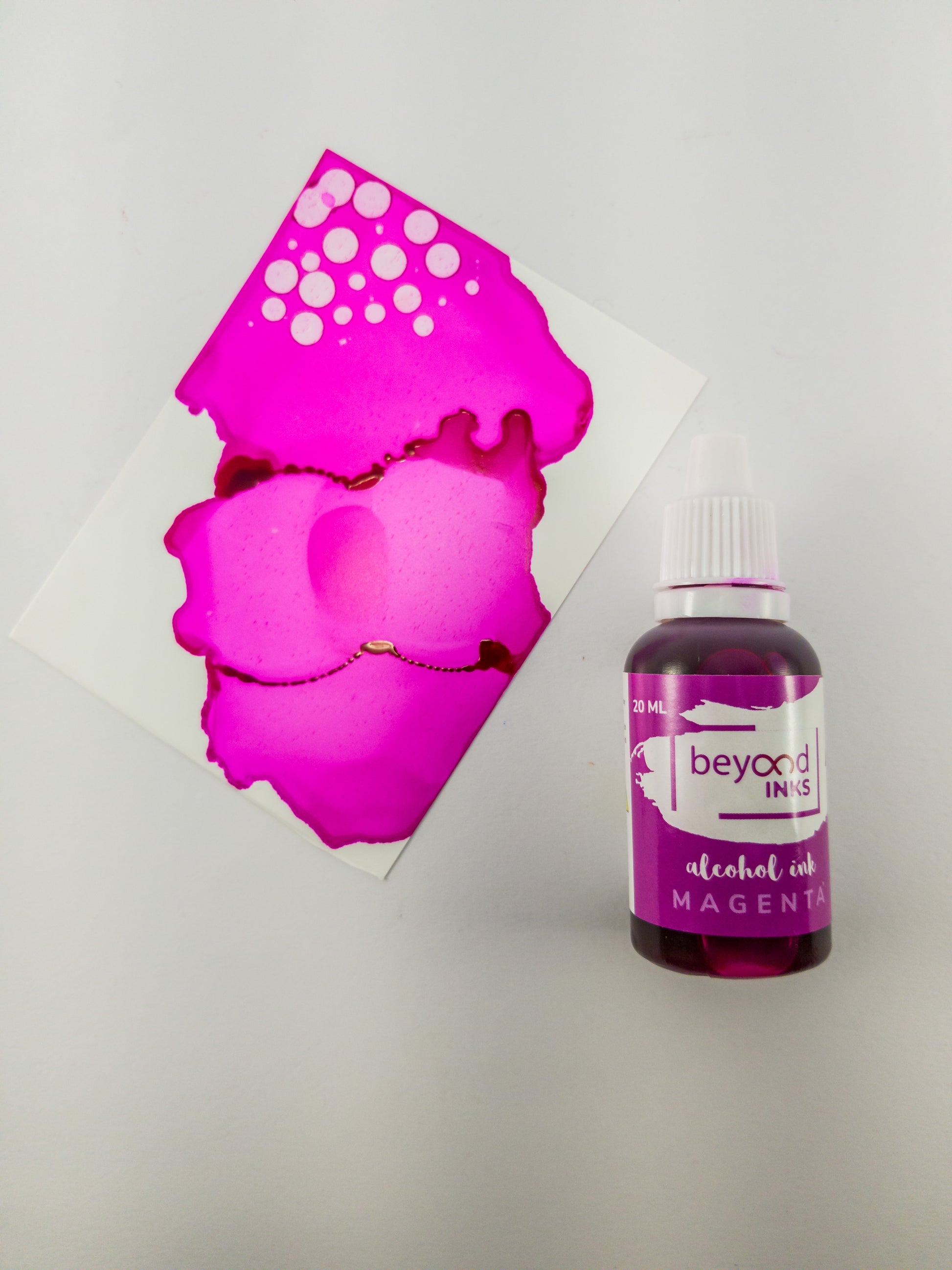 Alcohol Inks, Made in India by BeyondInks Magenta