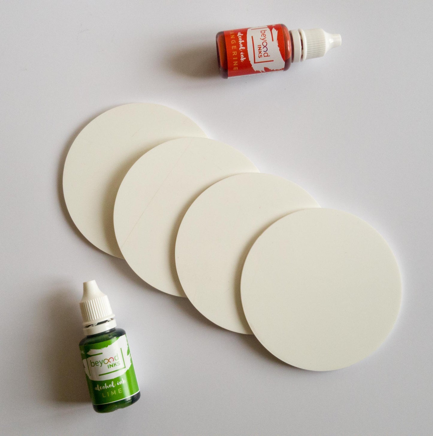 Alcohol ink Round coaster
