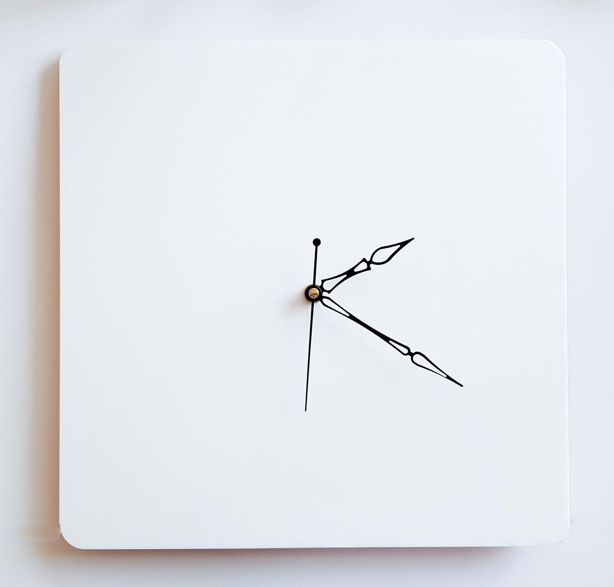 Basic Square Clock White 12 inch DIY Square Clock – Beyond Inks