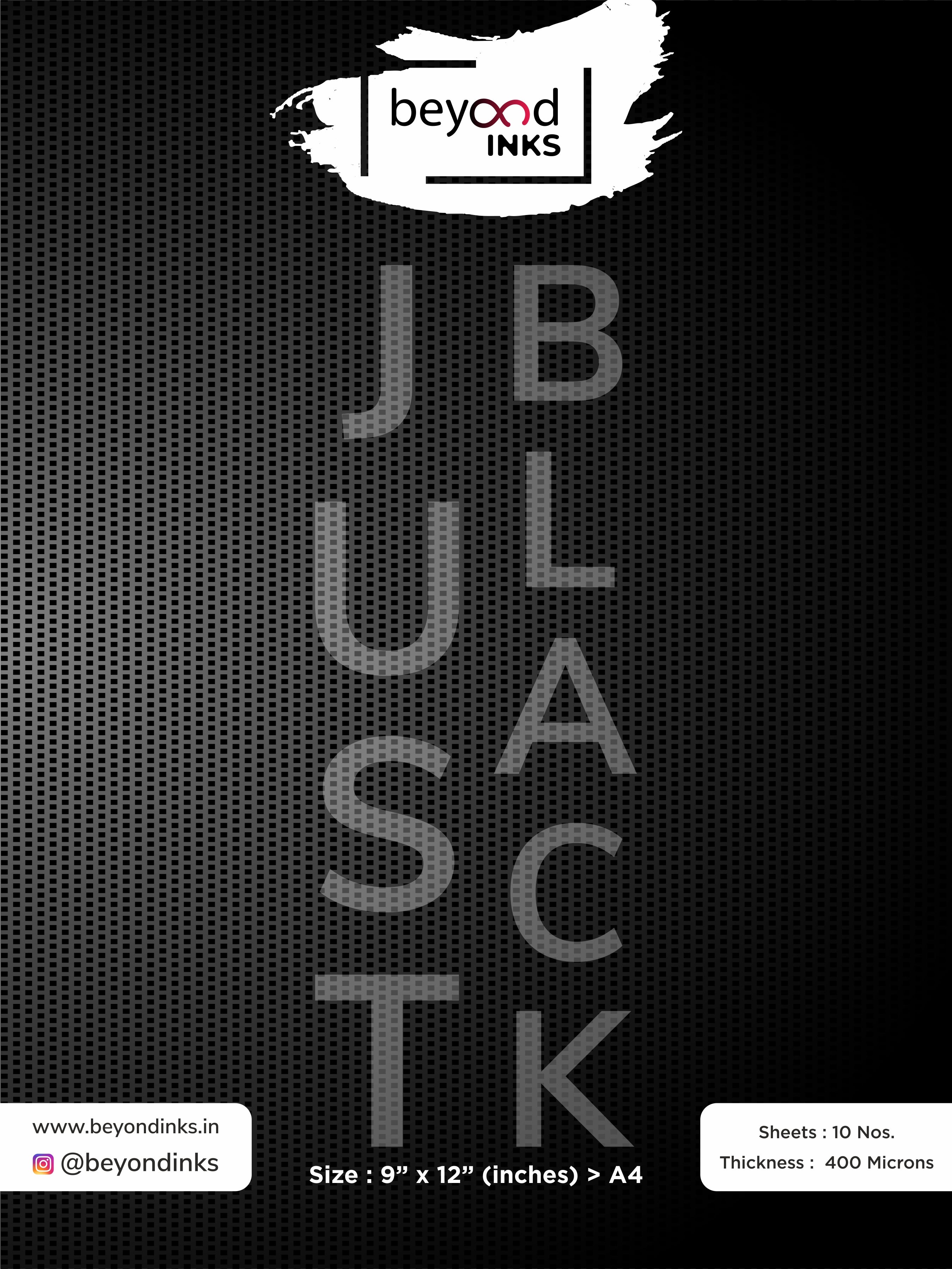 Balk Paper Just Black Synthetic Paper - A4 - 10 Sheets (400 microns) – Beyond Inks