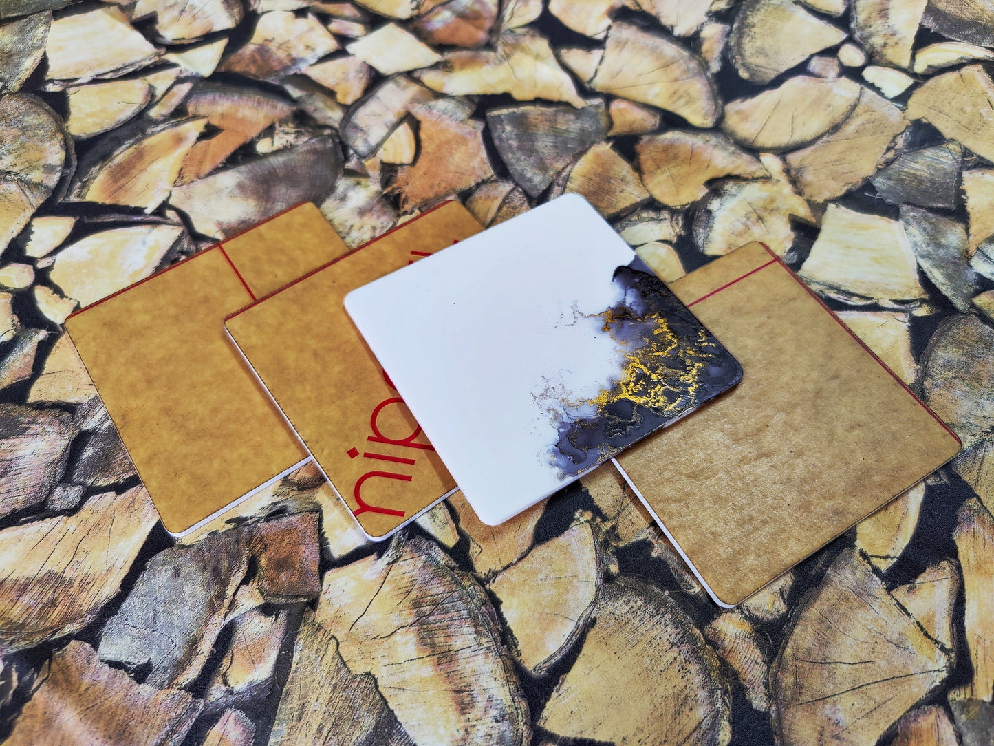 DIY Square Coasters - White