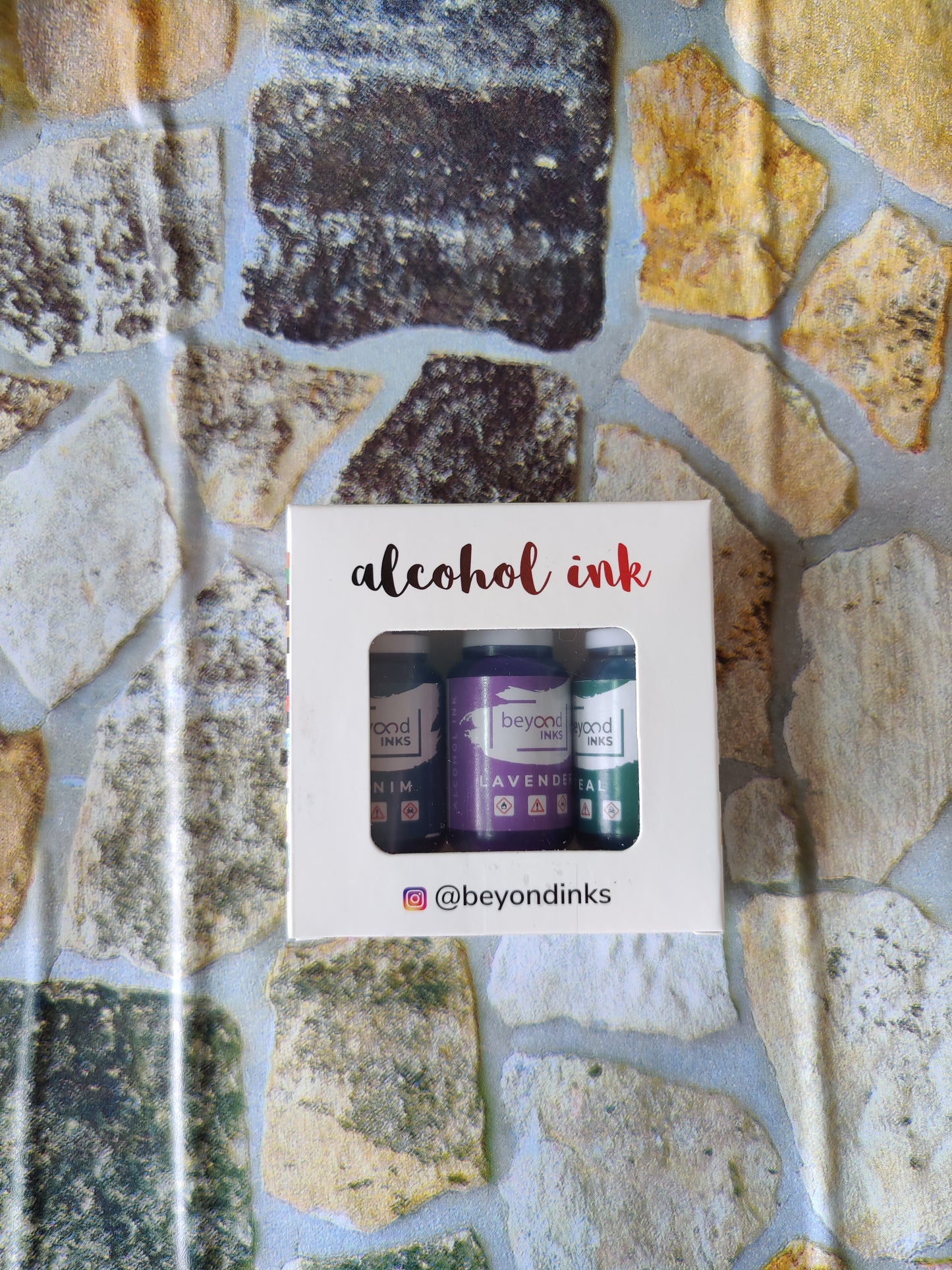 Alcohol Ink Pack #6 (Keto Version) - Denim, Lavender, Teal