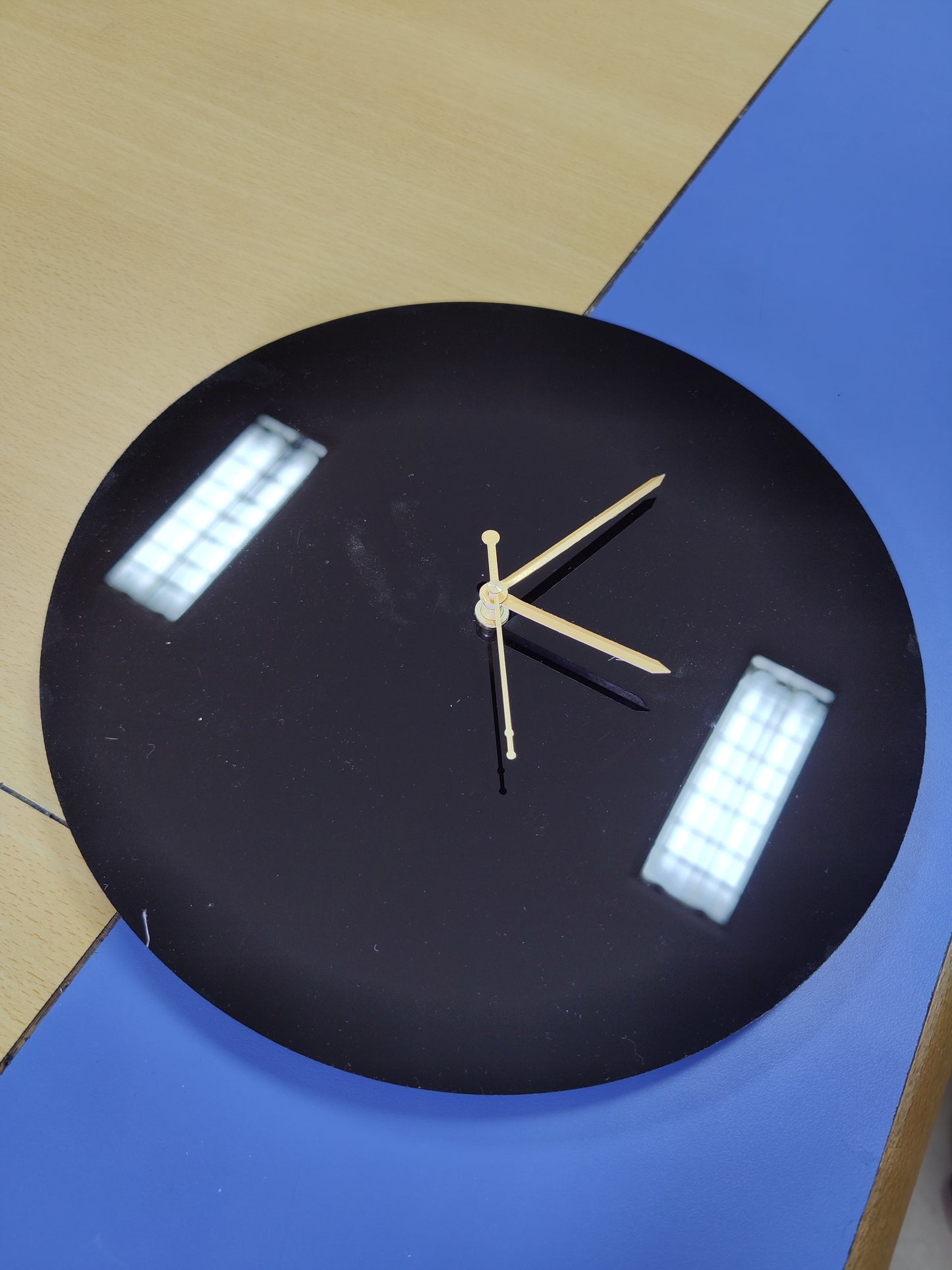 Black 12 inch DIY Round Clock