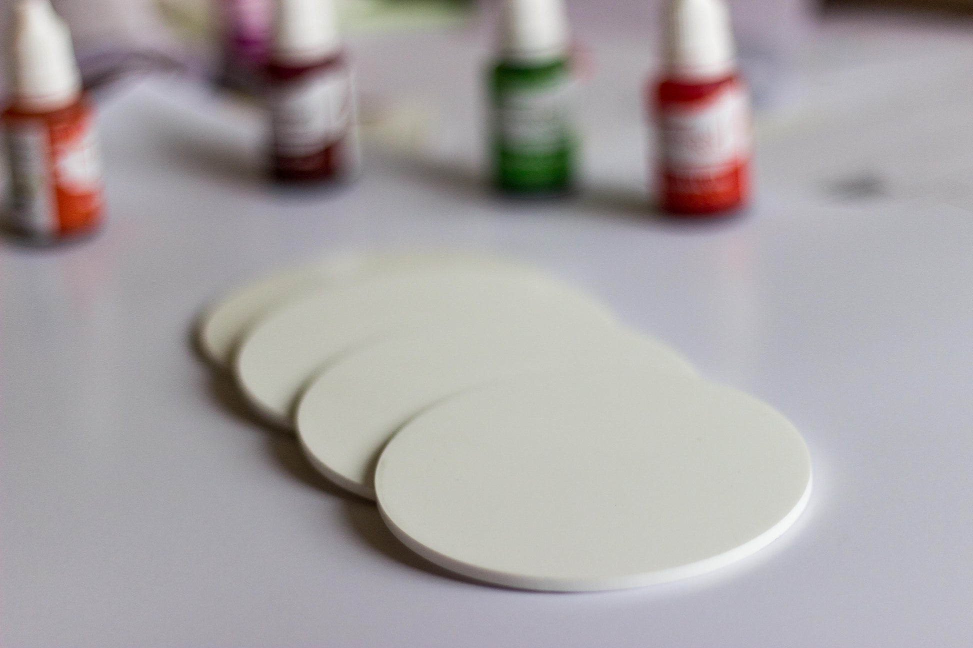 Alcohol ink Round coaster