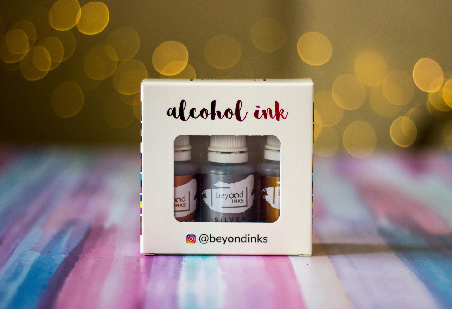 Metallic Alcohol Ink Pack (Gold, Silver, Rose Gold)