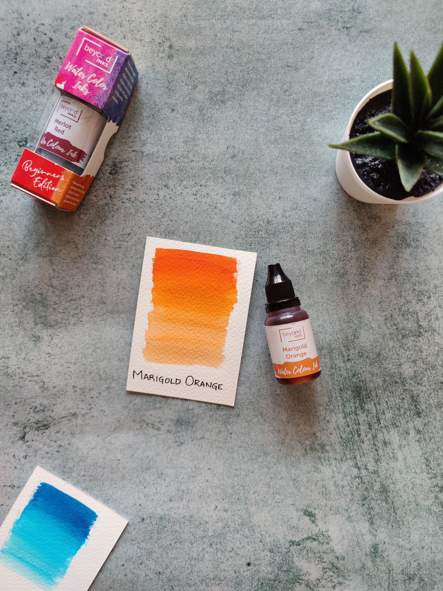 Beyondinks Watercolor Ink Marigold Orange