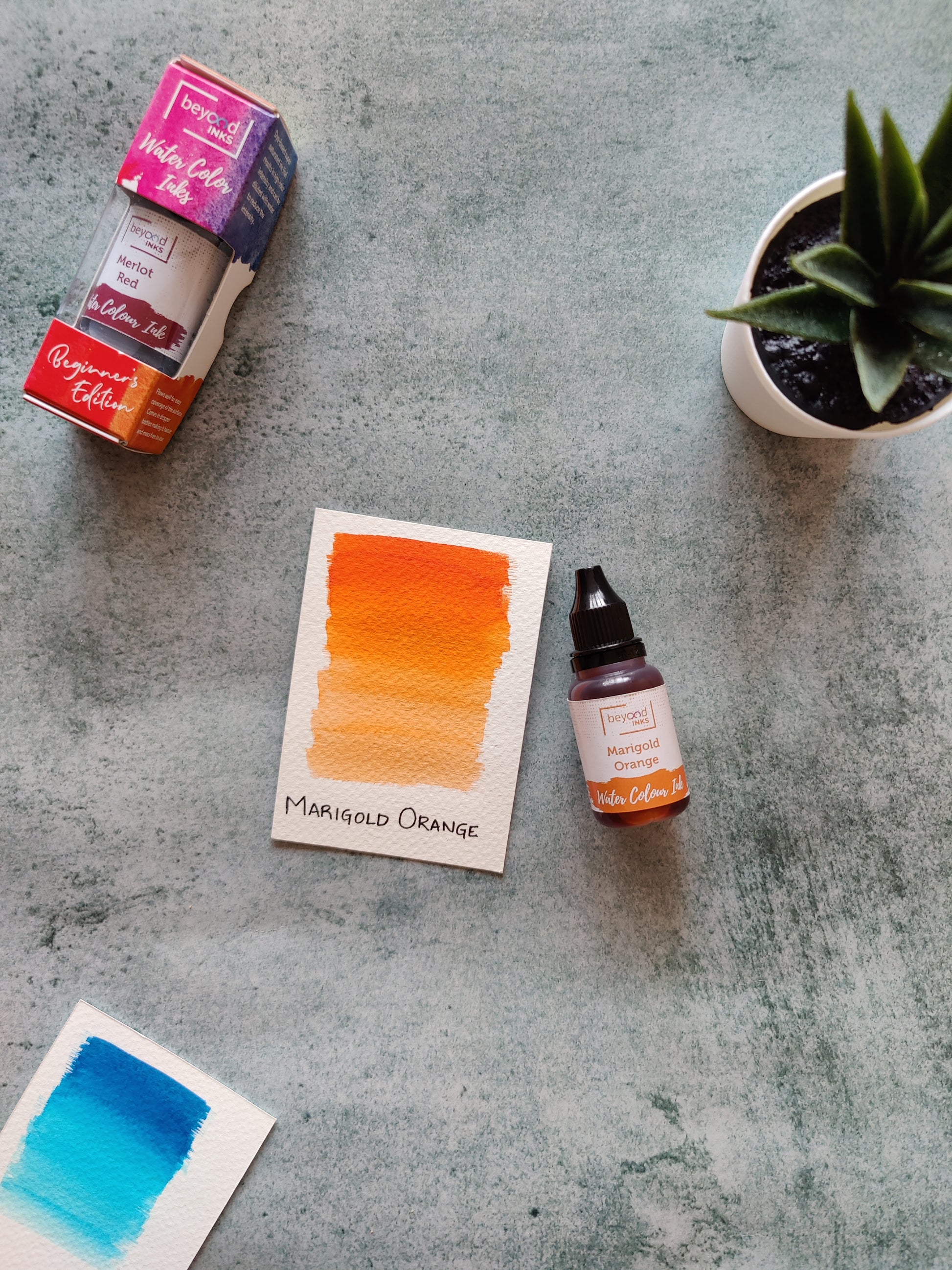 Beyondinks Watercolor Ink Marigold Orange