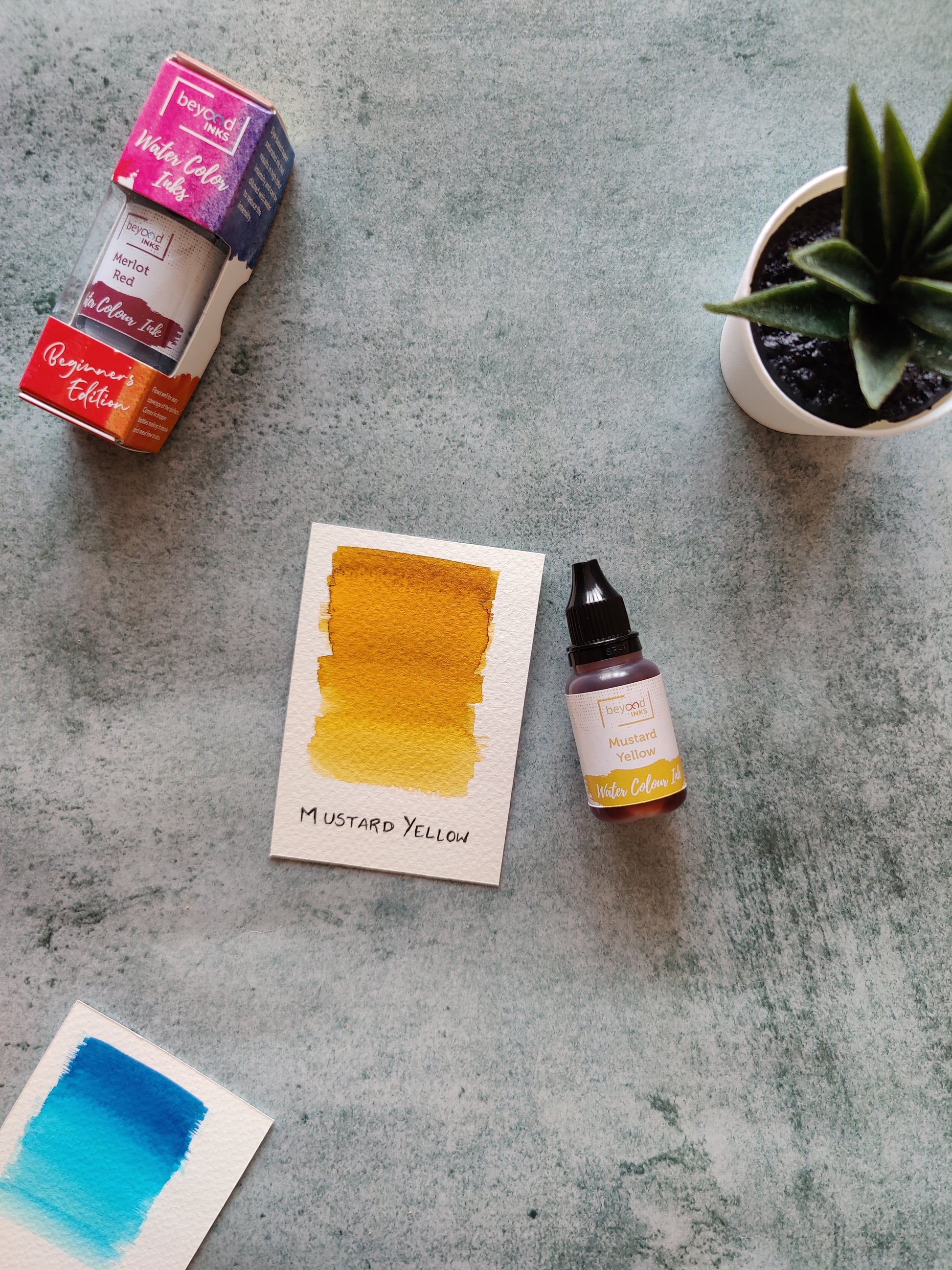 Beyondinks Watercolor Ink Mustard Yellow