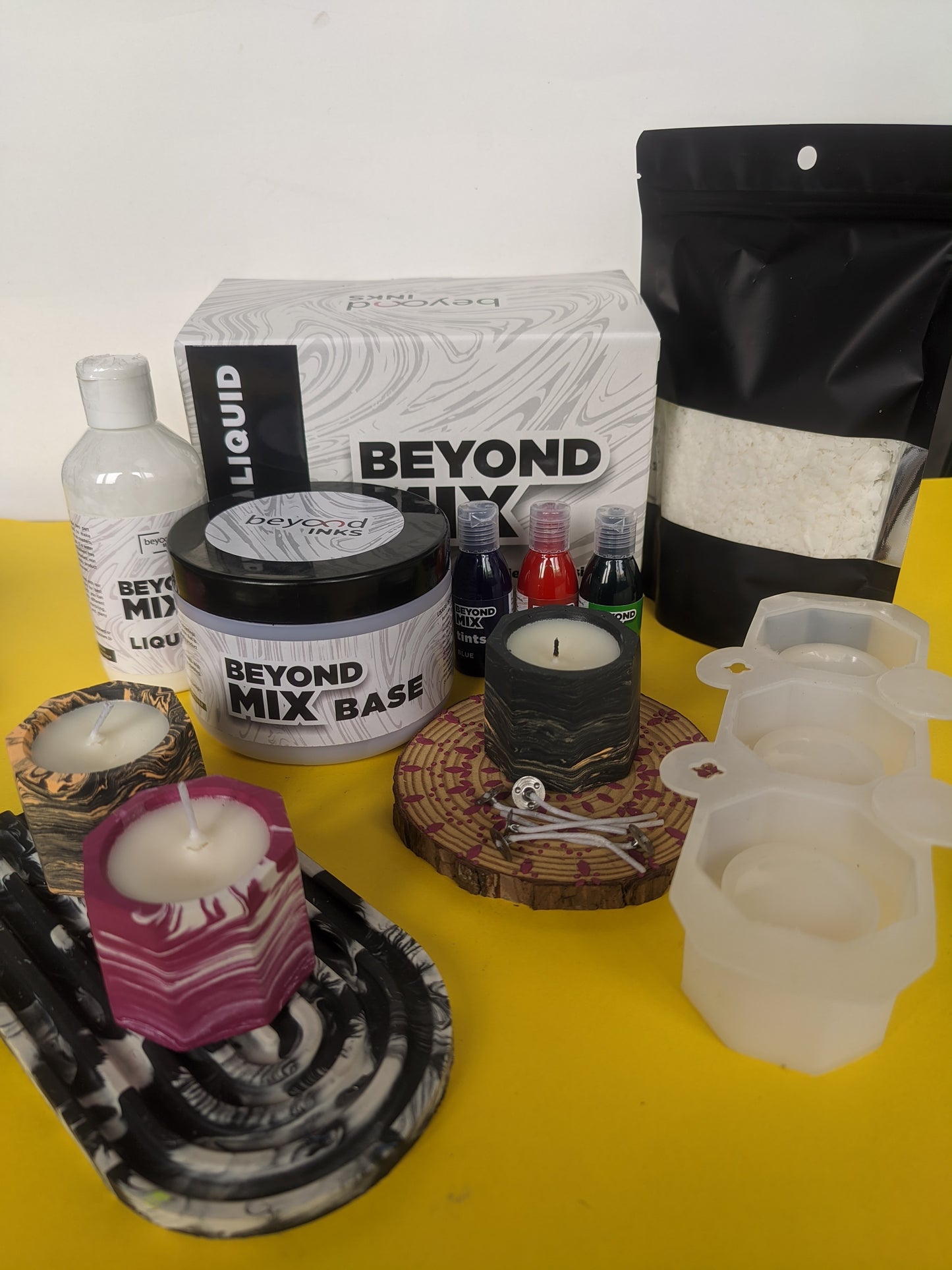 Beyond MIX - Diwali Candle Making Kit ( Ecofriendly Water based Resin)