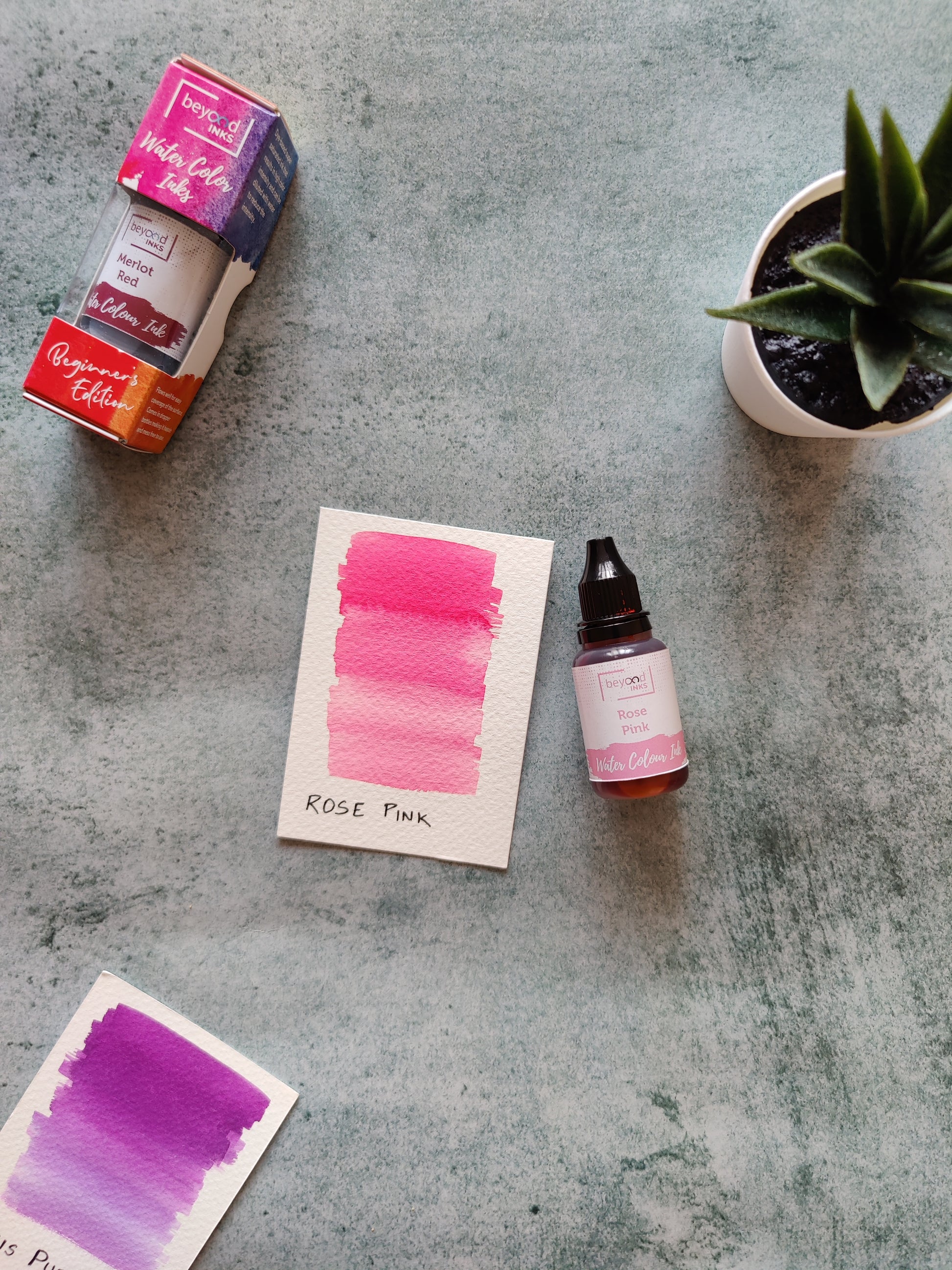Beyondinks Watercolor Ink Rose Pink