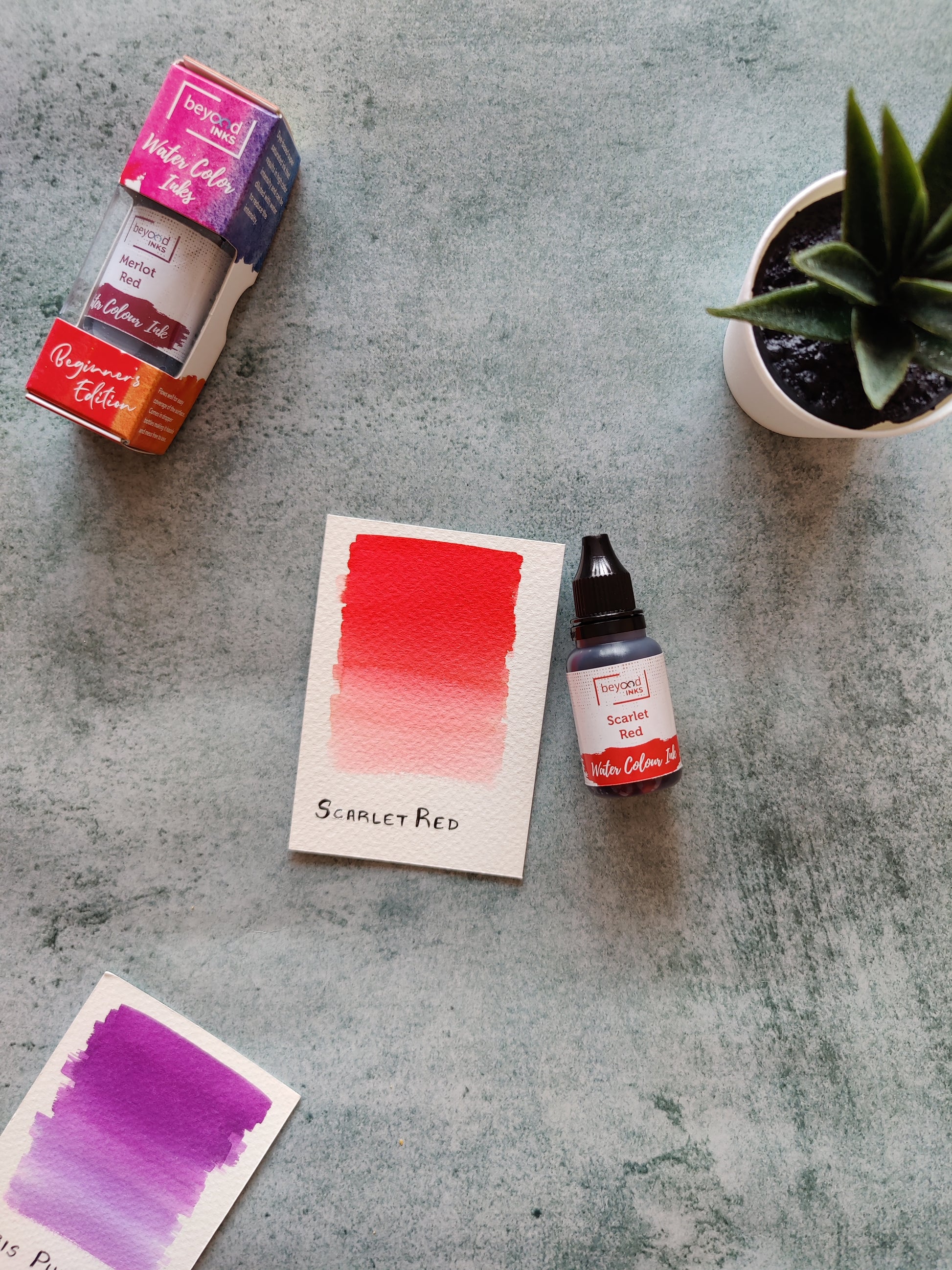Beyondinks Watercolor Ink Scarlet Red
