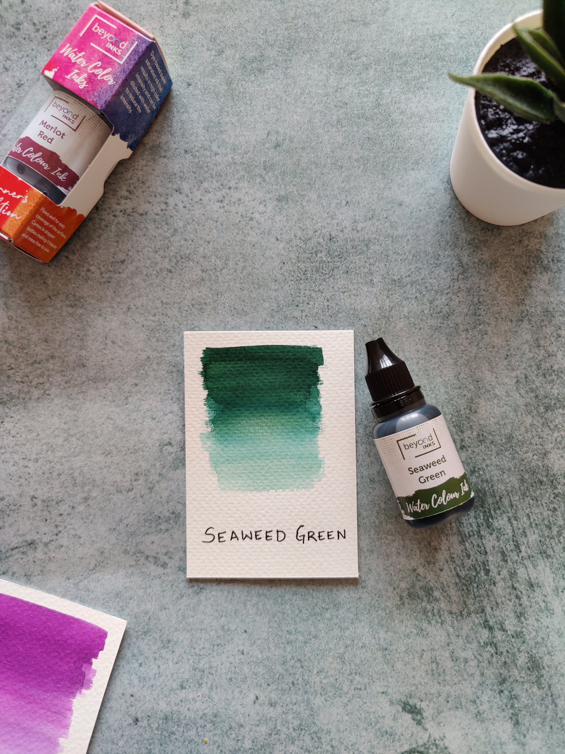 Beyondinks Watercolor Ink Seaweed Green