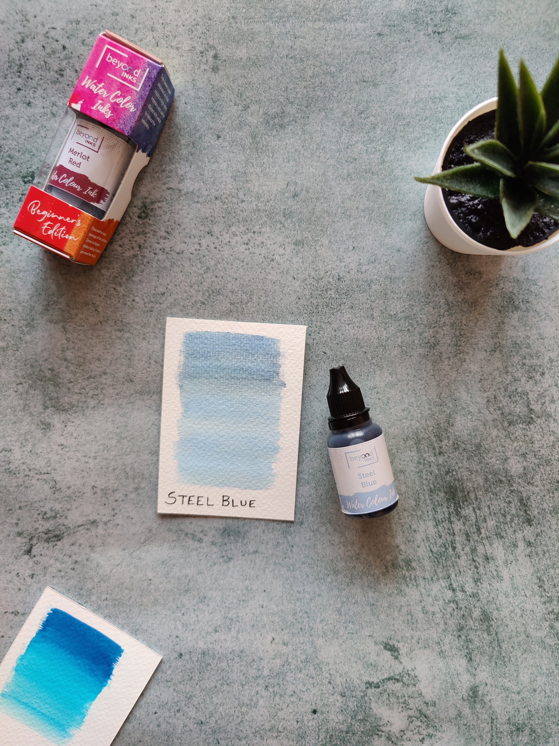 Beyondinks Watercolor Ink Steel Blue