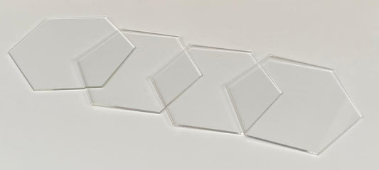 DIY Hexagon Coasters - Transparent