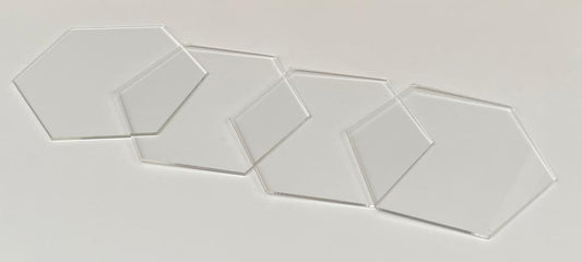 DIY Hexagon Coasters - Transparent