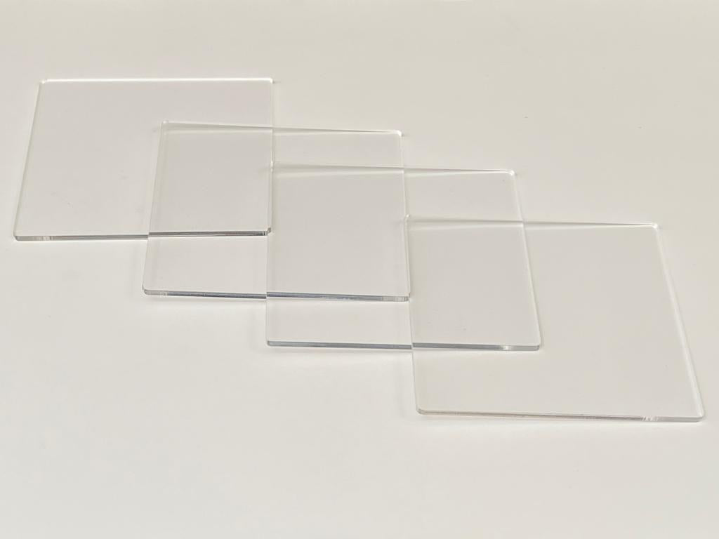 DIY Square Coasters - Transparent