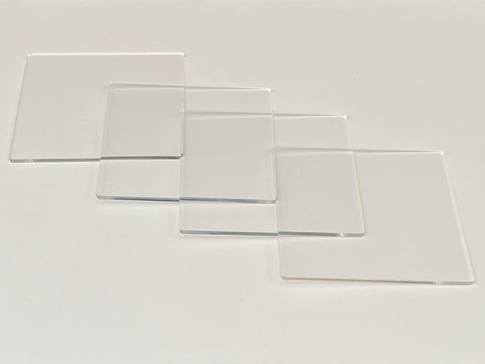 DIY Square Coasters - Transparent